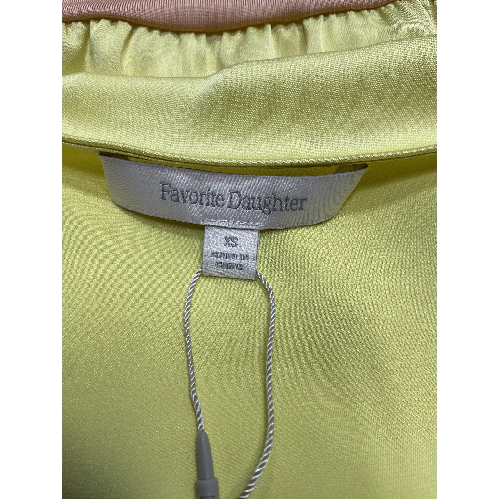 Favorite Daughter Yellow Polyester The Sleeveless Date Blouse Size XS - NWT
