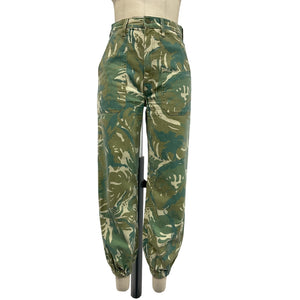 Mother Camouflage Green Wrapper Patch Jogger Pants Size 26