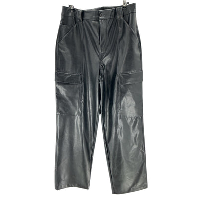 Helsa Faux Leather Black Cargo Pants Size M