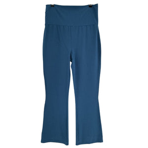 Hatch Stretch Blue The Ultimate Before During And After Crop Flare Pants Size M