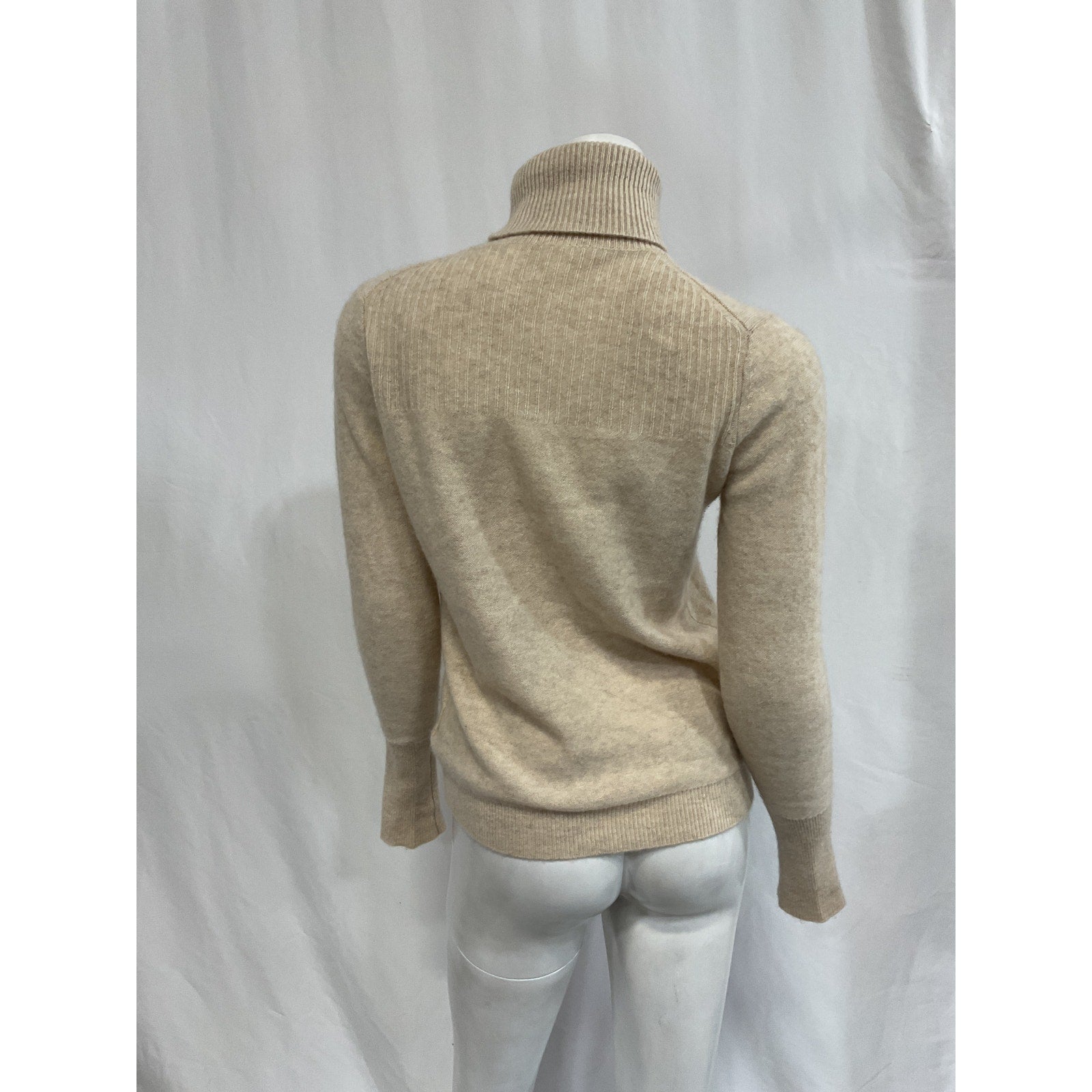Veronica Beard 'Kressy' White Cashmere Turtleneck Sweater Size XS