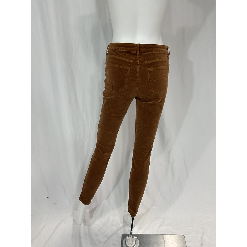 L'Agence 'Marguerite' Brown Velvet Denim Jean Size 27