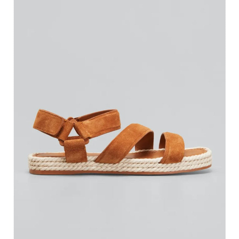 Vince Leather 'Elian' Brown Leather Sandal Size 7.5