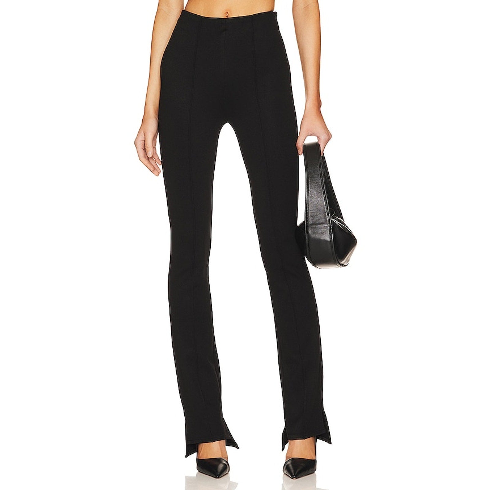 Anine Bing 'Lex' Black Rayon Pant Size 34