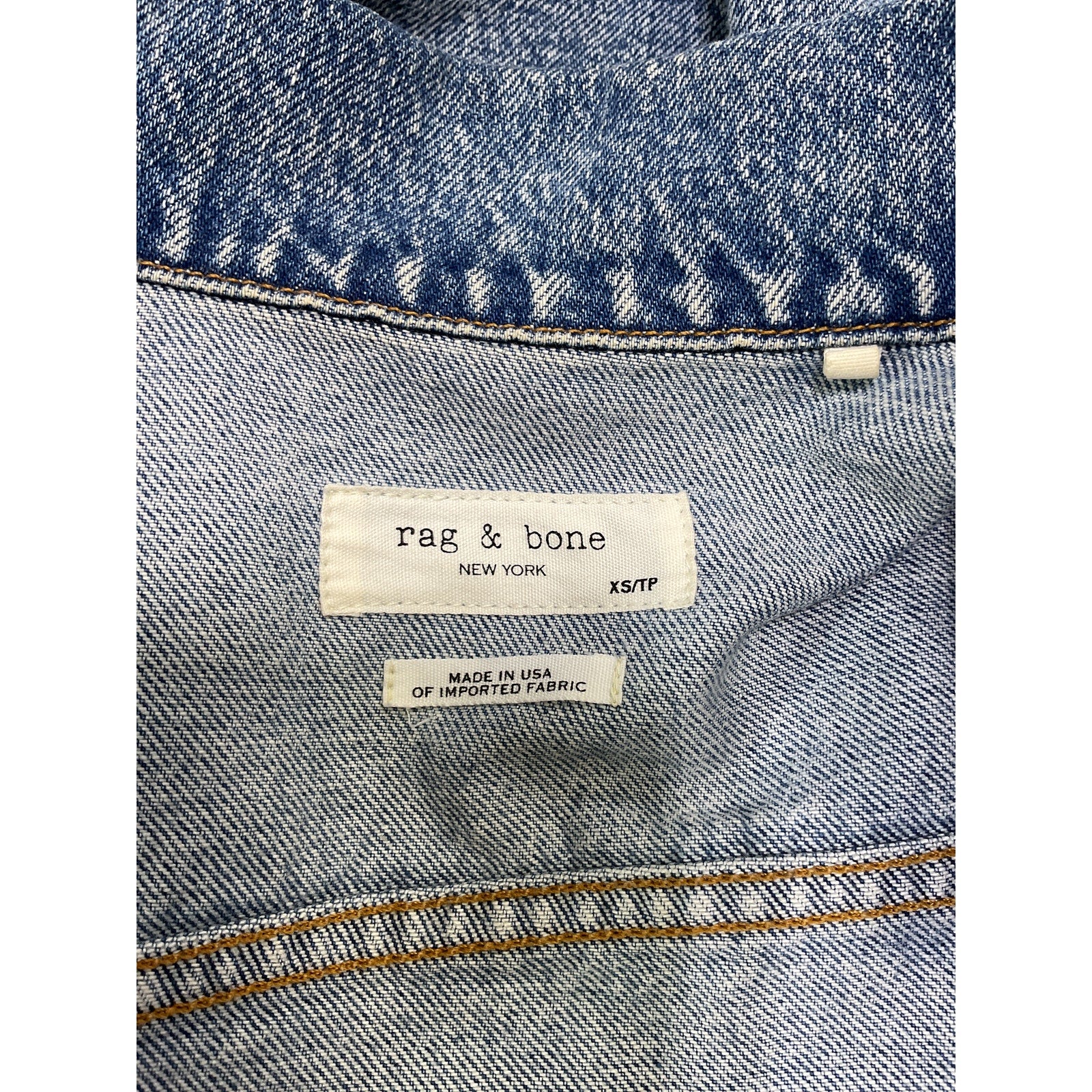 Rag & Bone 'Oversized' Blue Jacket Size XS