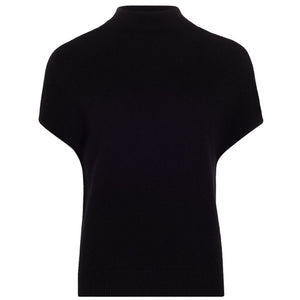 Vince Wool Blend Black Mock Turtleneck Sweater Vest Size M