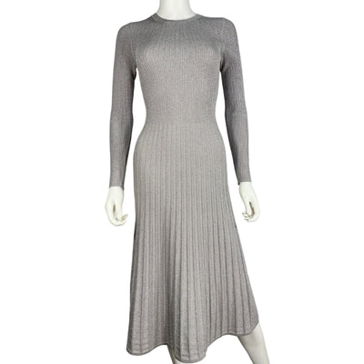 Veronica Beard Ribbed Heather Grey Nami Sweater Dress Size XS