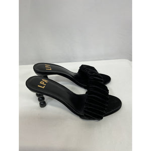 Lpa 'Lia' Black Leather Heel Size 7.5