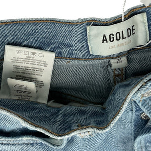Agolde Classic Blue Lana Denim Jeans Size 24 W x 31 L