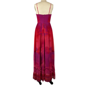 Hemant And Nandita Vibrant Multicolor Soma Maxi Dress Size S