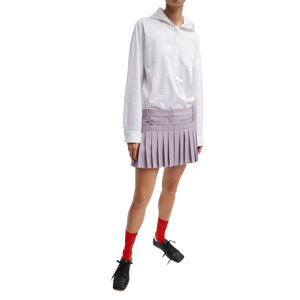 Tibi Tailored Purple Grain De Poudre Convertible Shorts Size 0 NWT