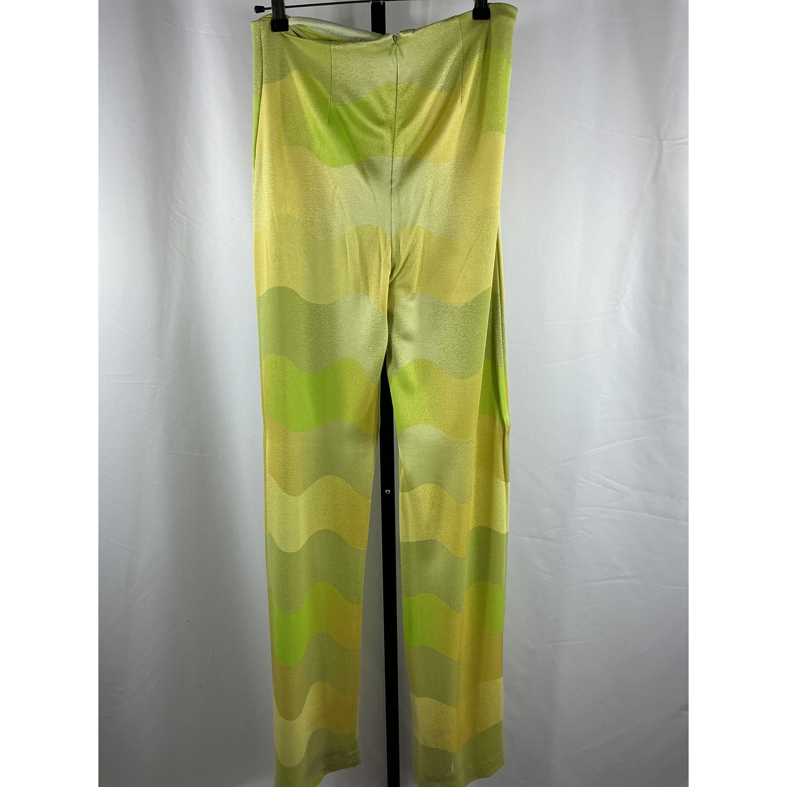 Alexis 'Angelika' Green Viscose Straight-Leg Pants Size M