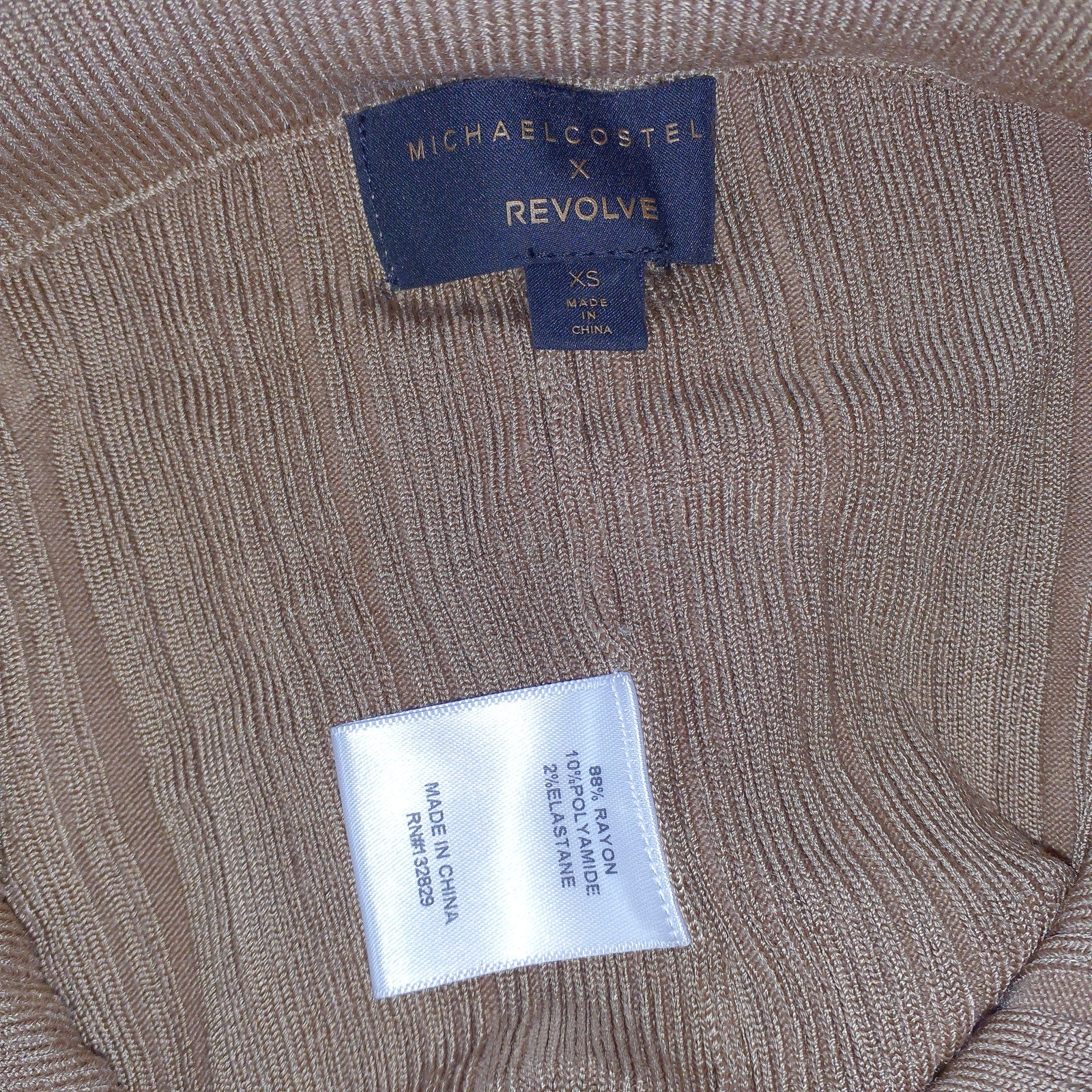 Michael Costello x Revolve 'Kadri' Tan Pant Size XS