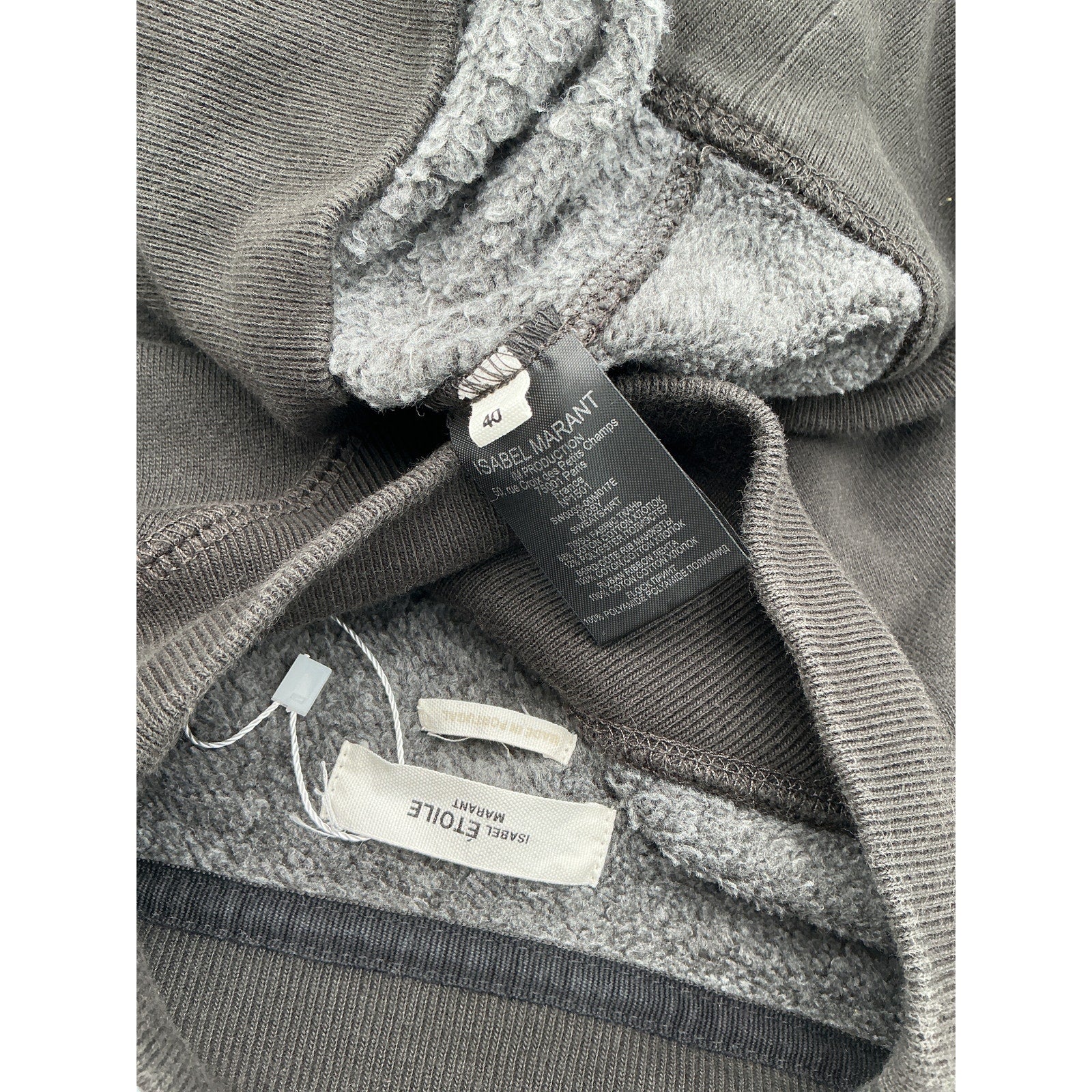 Isabel Marant 'Moby' Grey Cotton Sweatshirt Size 40