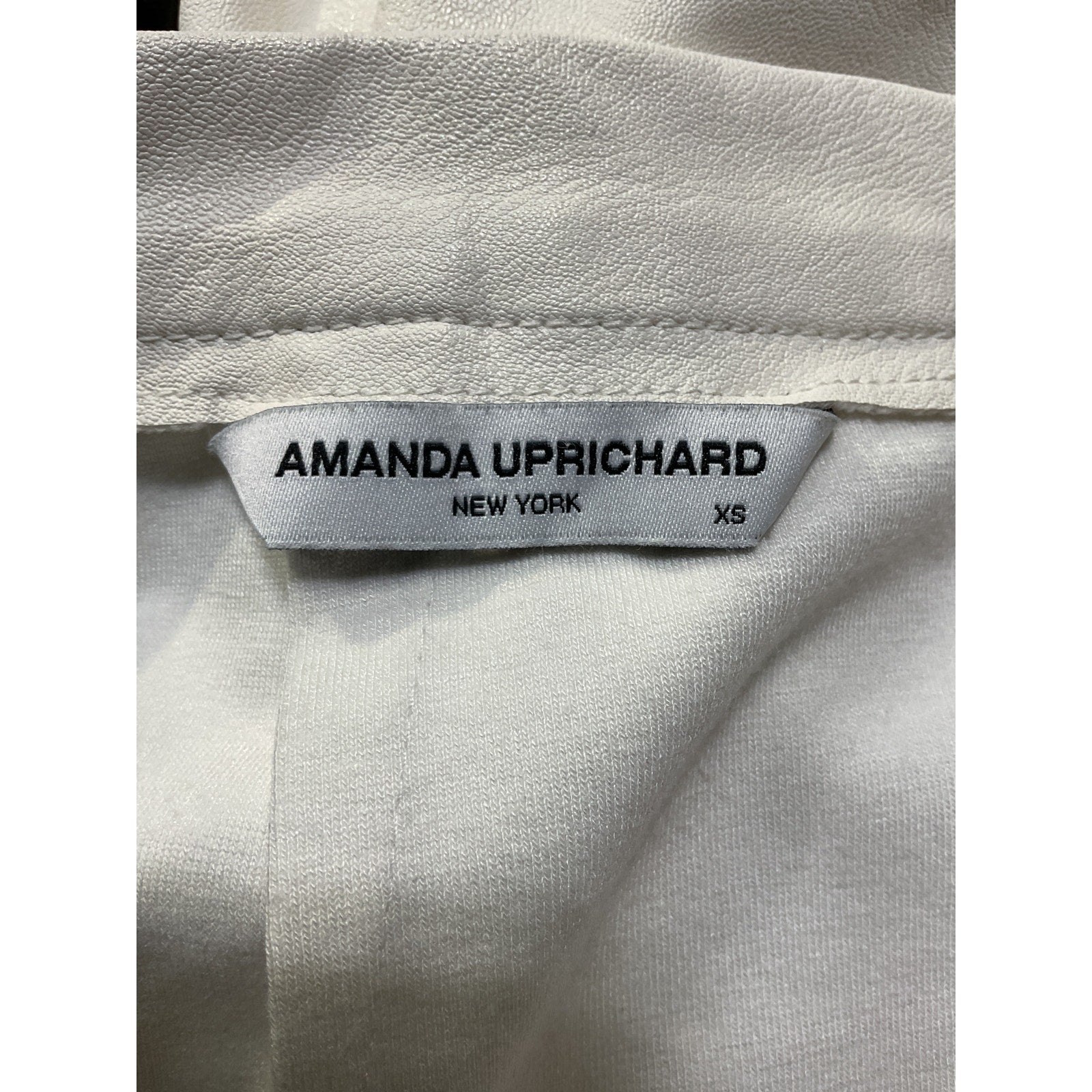 Amanda Uprichard 'Amina' White Faux Leather Pants Size XS