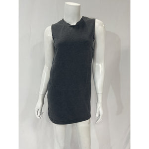 Norma Kamali Sleeveless Black Tailored Terry Mini Dress Size S