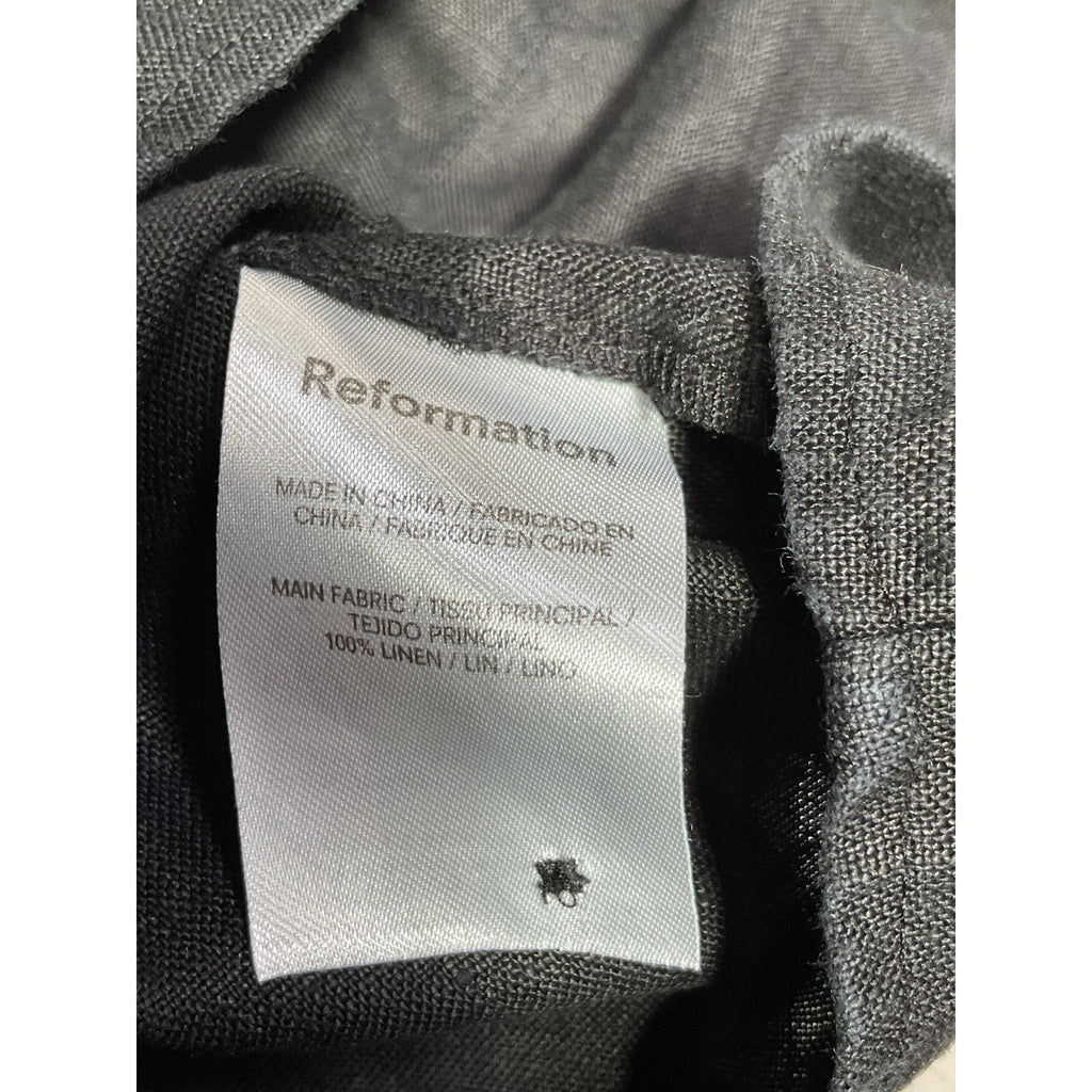 Reformation 'Refscale' Black Aero Linen Dress Size XS