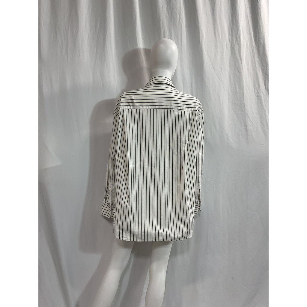 Reformation 'Will' White Oversized Shirt Size M