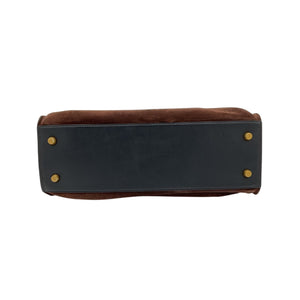 Marc Jacobs Suede Dark Brown Dakota Satchel