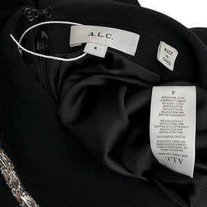 A.L.C. Embellished Black Lark Crystal Blouse Size 4