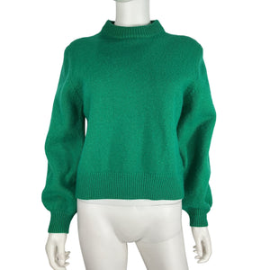 Helsa Cozy Green Lynnea Crew Sweater Size S