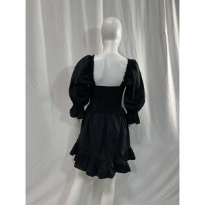 Hill House Home 'The Samantha' Long Sleeve Black Dress Size S