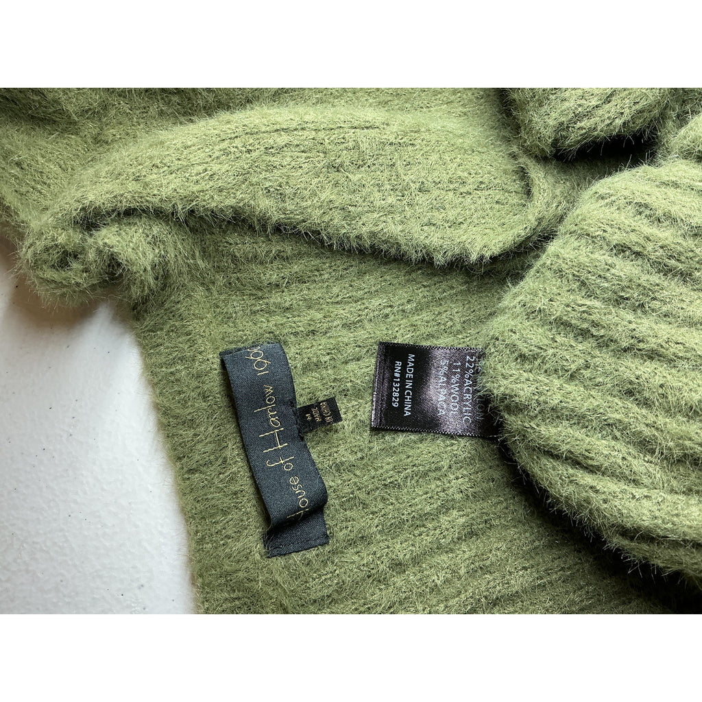 House Of Harlow 1960 'Khalida' Green Nylon Wrap Sweater Size M