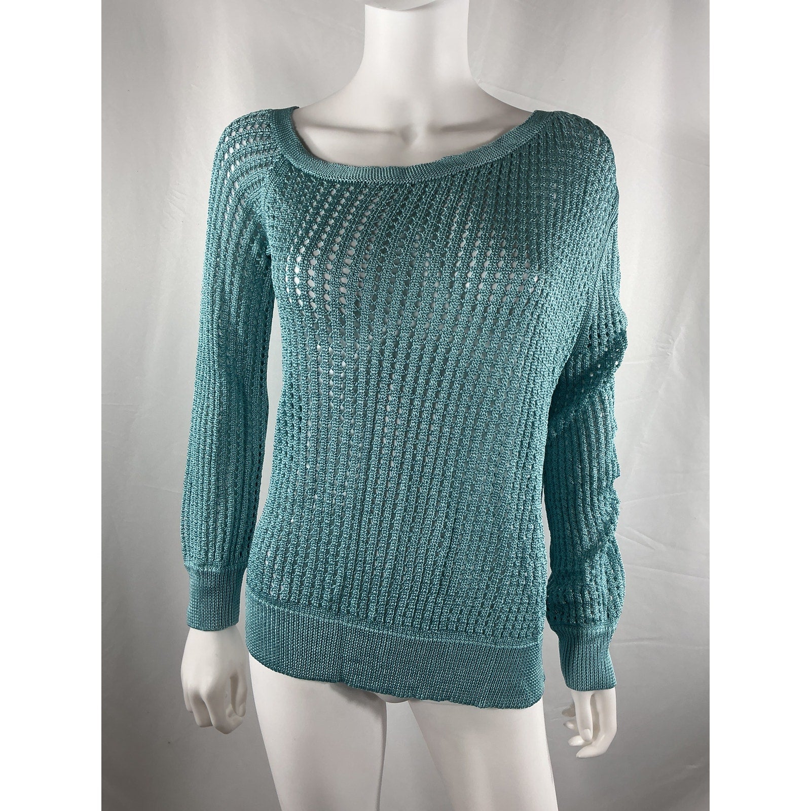 Lpa 'Leo' Blue Rayon Sweater Size M