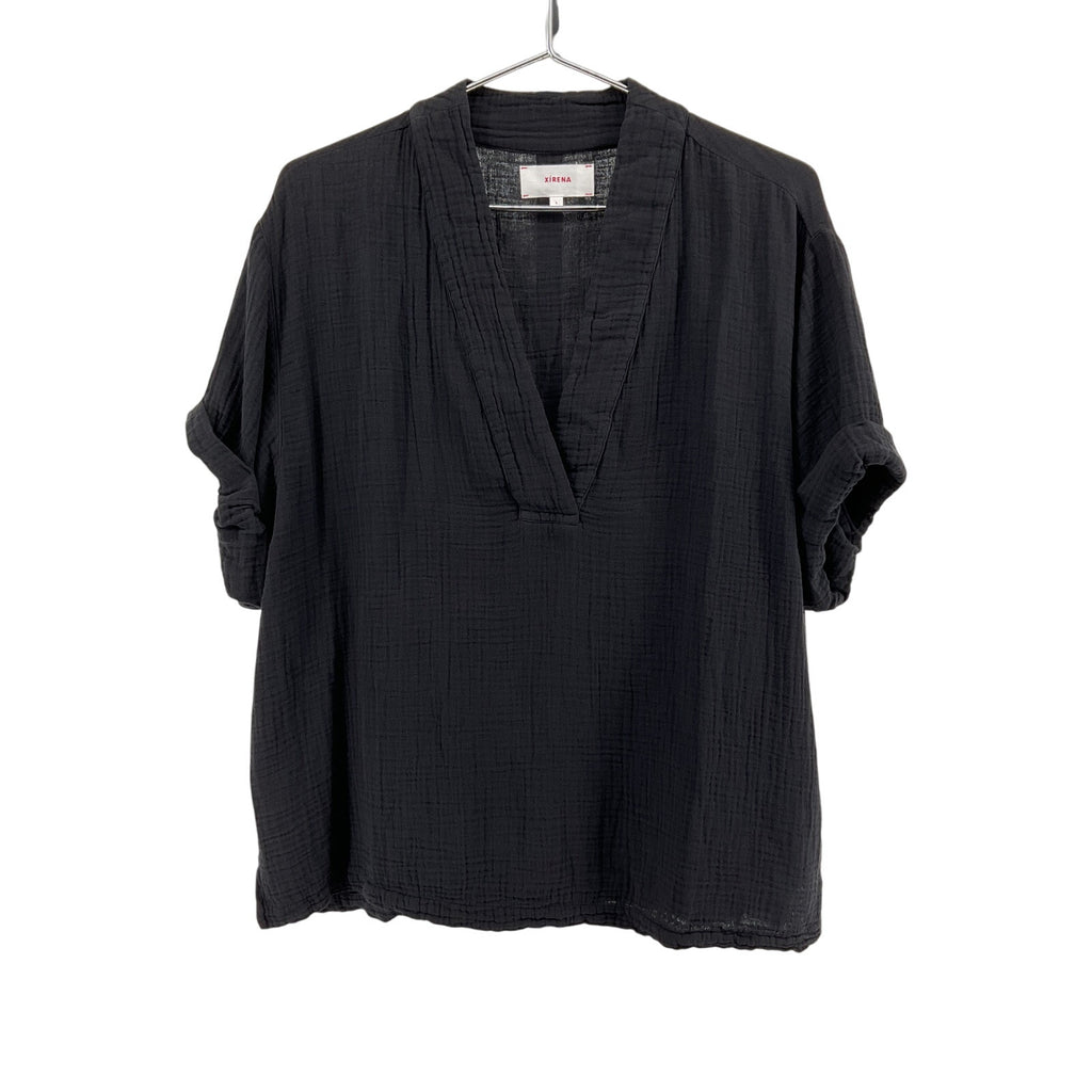 Xirena 'Avery' Black Cotton Top Size L