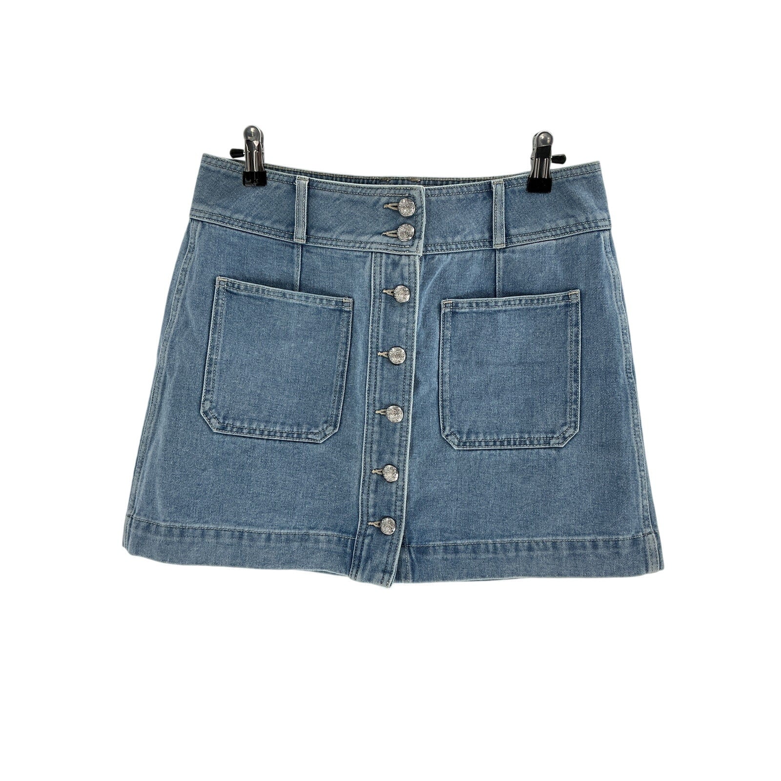 Veronica Beard 'Moxie' Blue Cotton Mini Skirt Size 8