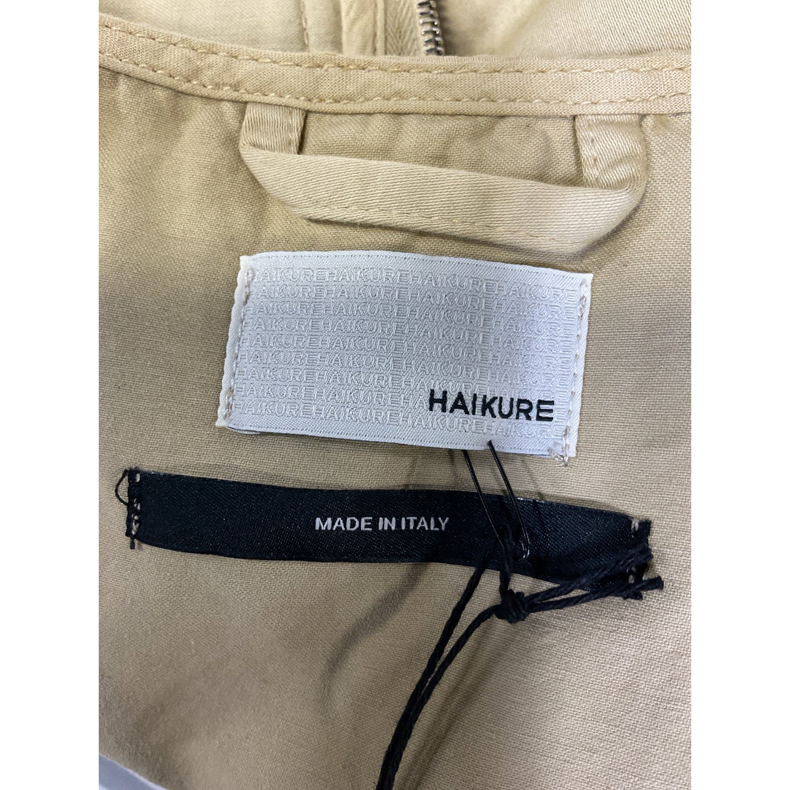 Haikure 'Gwen' Tan Cotton Satin V Neck Vest Size XS - NWT