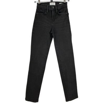 Frame Classic Black Le High Straight Denim Jeans Size 23
