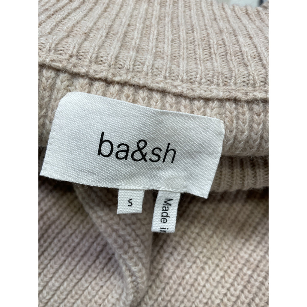Ba&Sh Button Beige Wool Shoulder Sweater Size S - NWT