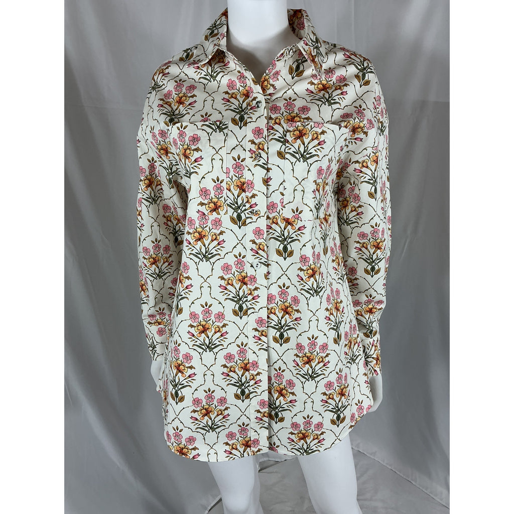 Favorite Daughter The 'Willow' White Cotton Shacket Size XS - NWT
