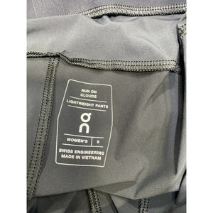 On Stretch Recycled-Shell Black Tapered Track Pants Size S