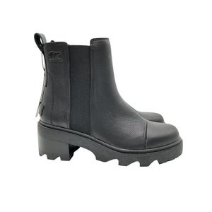 Sorel Waterproof Black Joan Now Chelsea Boots Size 9.5 M