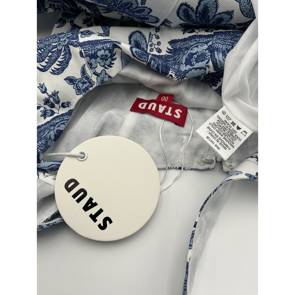 Staud Mini 'Wells' Blue Cotton Dress Size 00