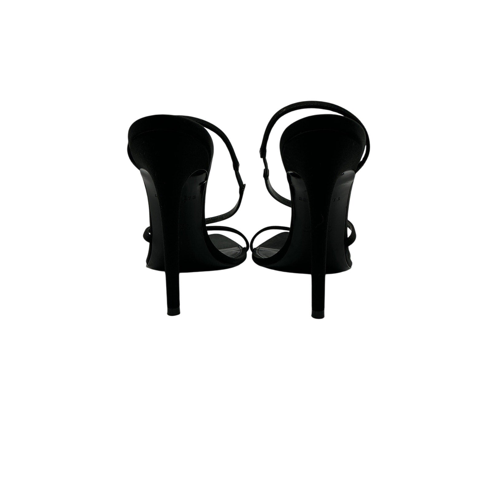 Retrofete 'Naomi' Black Leather Sandal Size 9