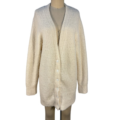 Shoreditch Ski Club Longline Cream Roxy Cardigan Size S