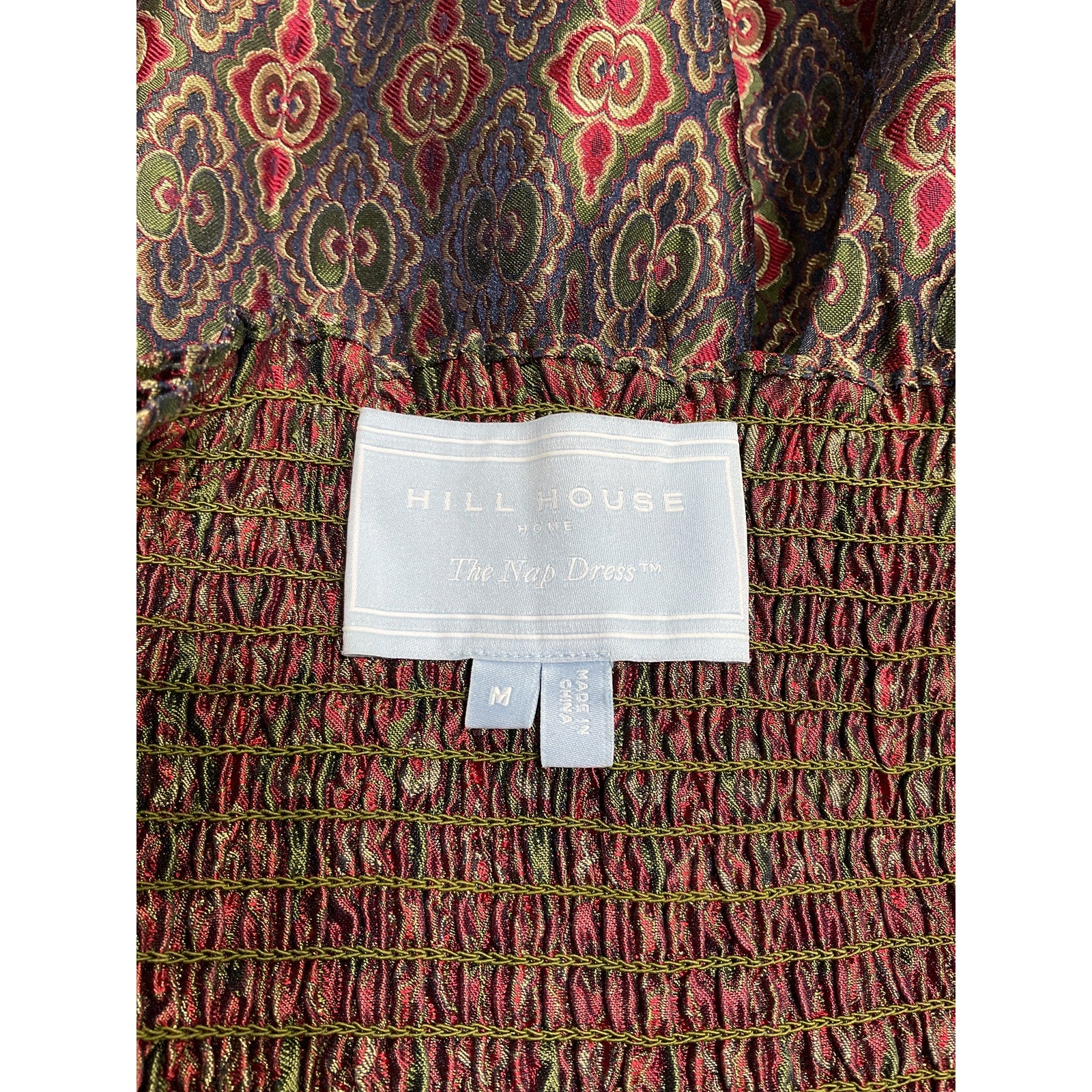 Hill House Home 'The Athena' Blue Viscose Nap Dress Size M