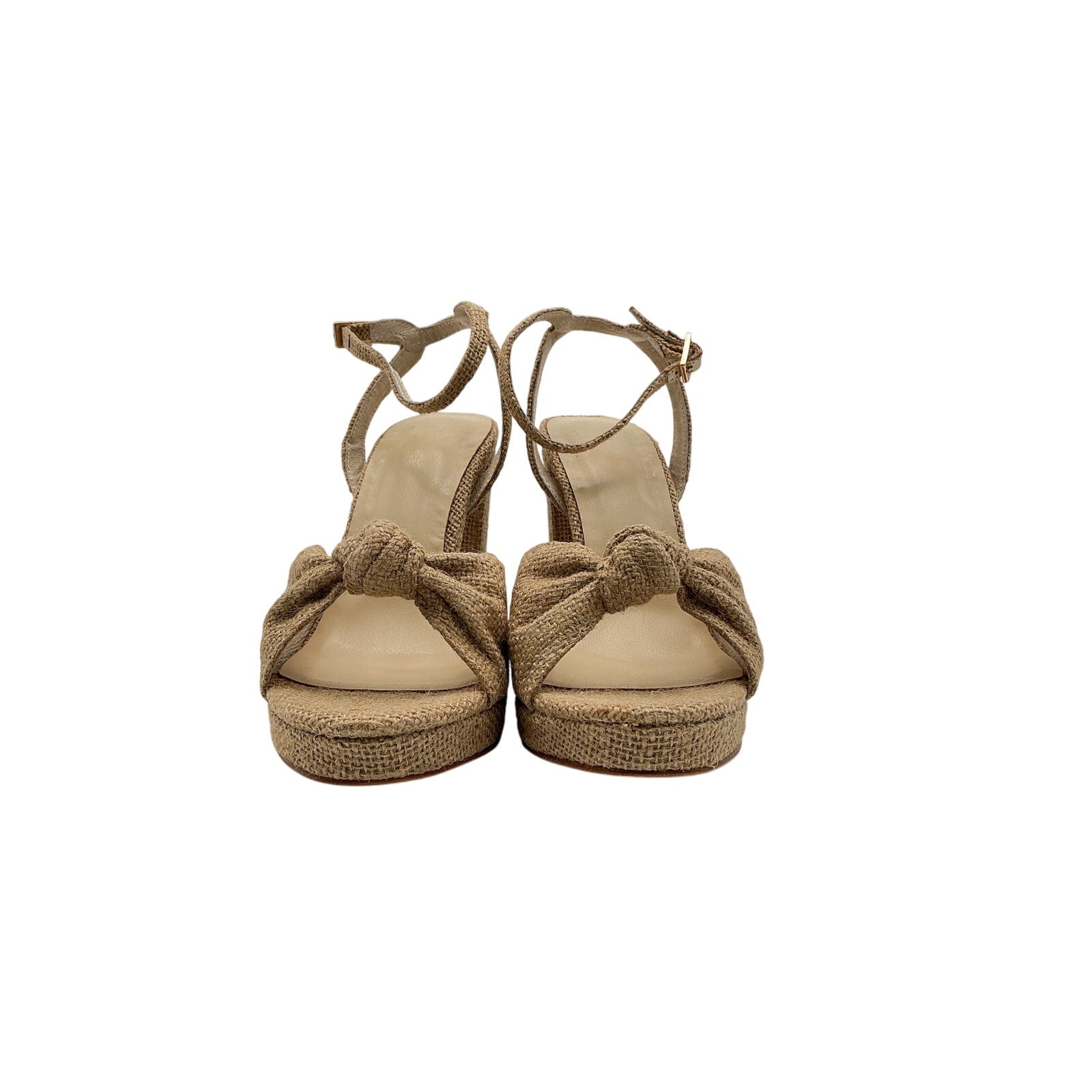 Lpa 'Alessia' Tan Leather Platform Heel Size 9