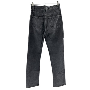 Agolde Vintage Washed Black Lana Straight Denim Jeans Size 23