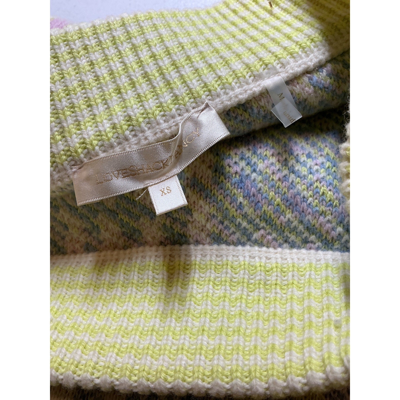 Loveshackfancy 'Pawley' Green Nylon Check Mini Skirt Size XS