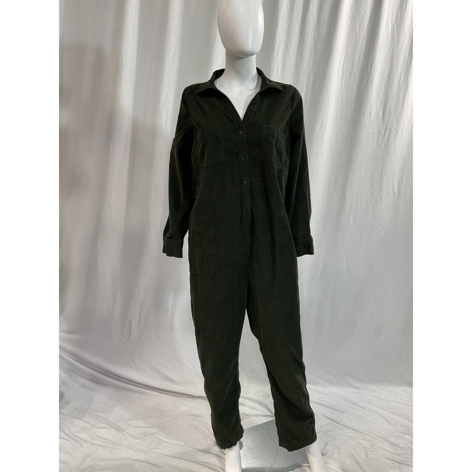 Hatch 'The Everyday' Green Nursing Cord Jumpsuit Size 2