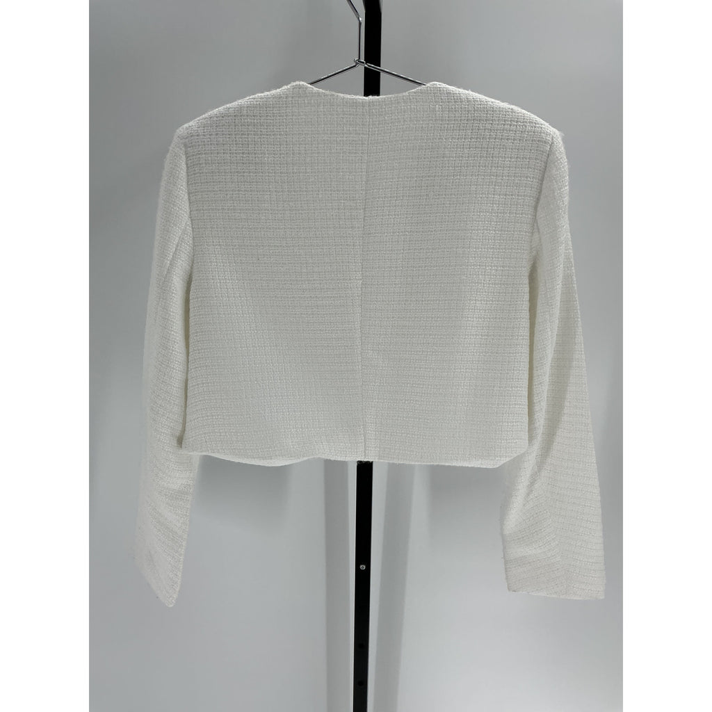 Reformation 'Trista' White Polyester Jacket Size M