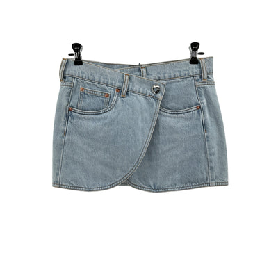 Coperni Denim Mini Blue Cotton Skirt Size FR 36 / US 4