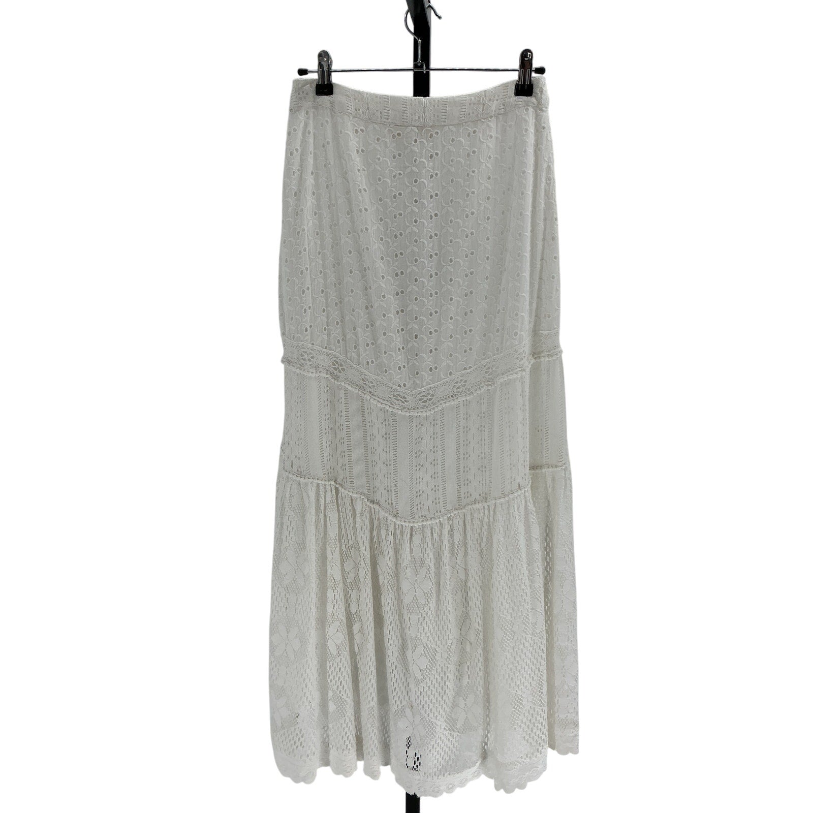 Loveshackfancy 'Sisto' White Cotton Skirt Size 2