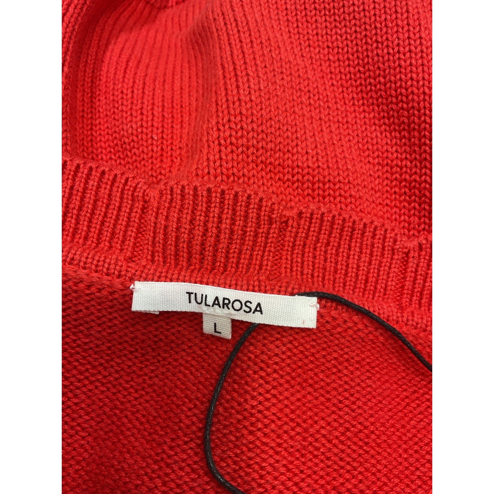 Tularosa 'Jovien' Red Cotton Rosette Cardigan Size L