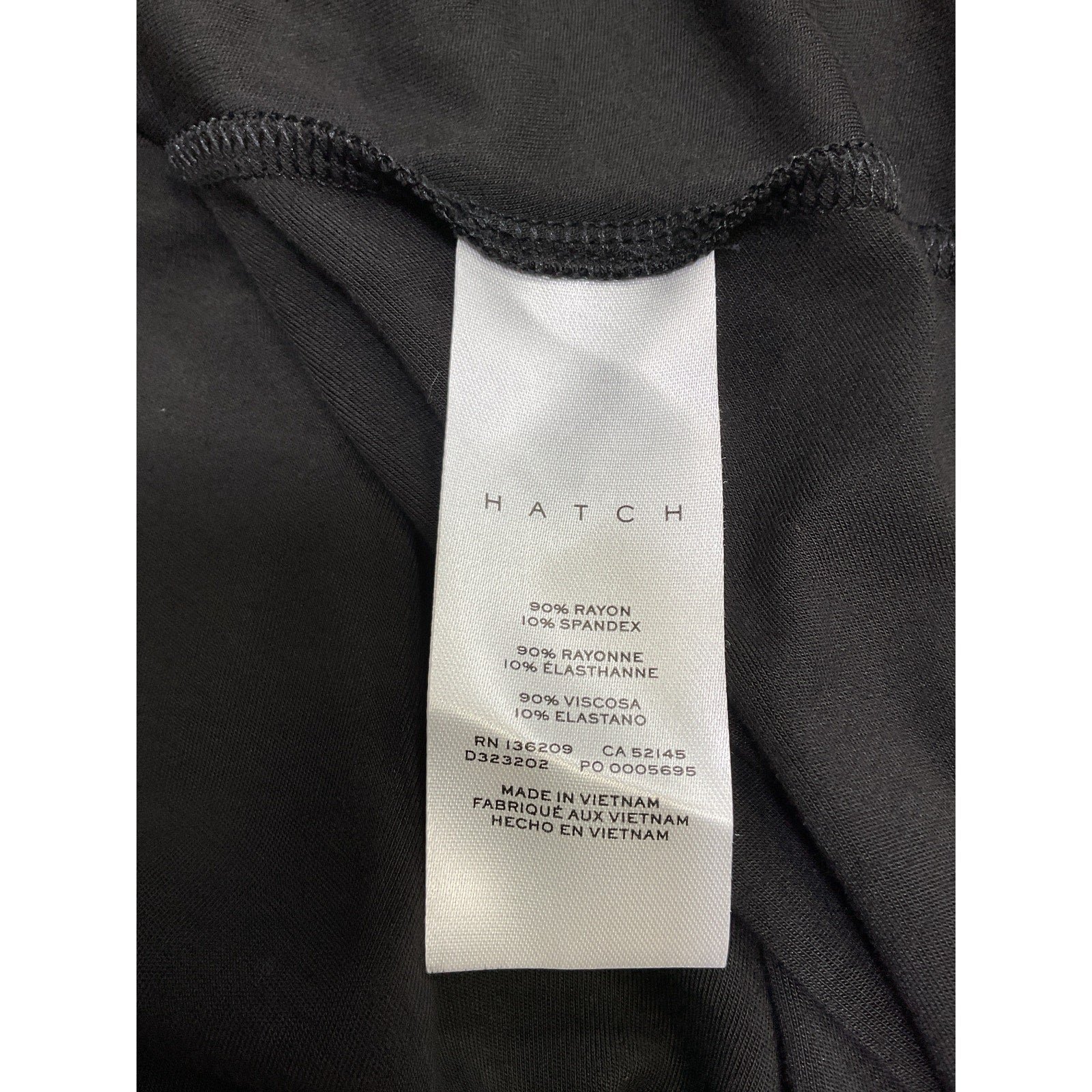 Hatch 'The Daphne' Black Rayon Dress Size 1