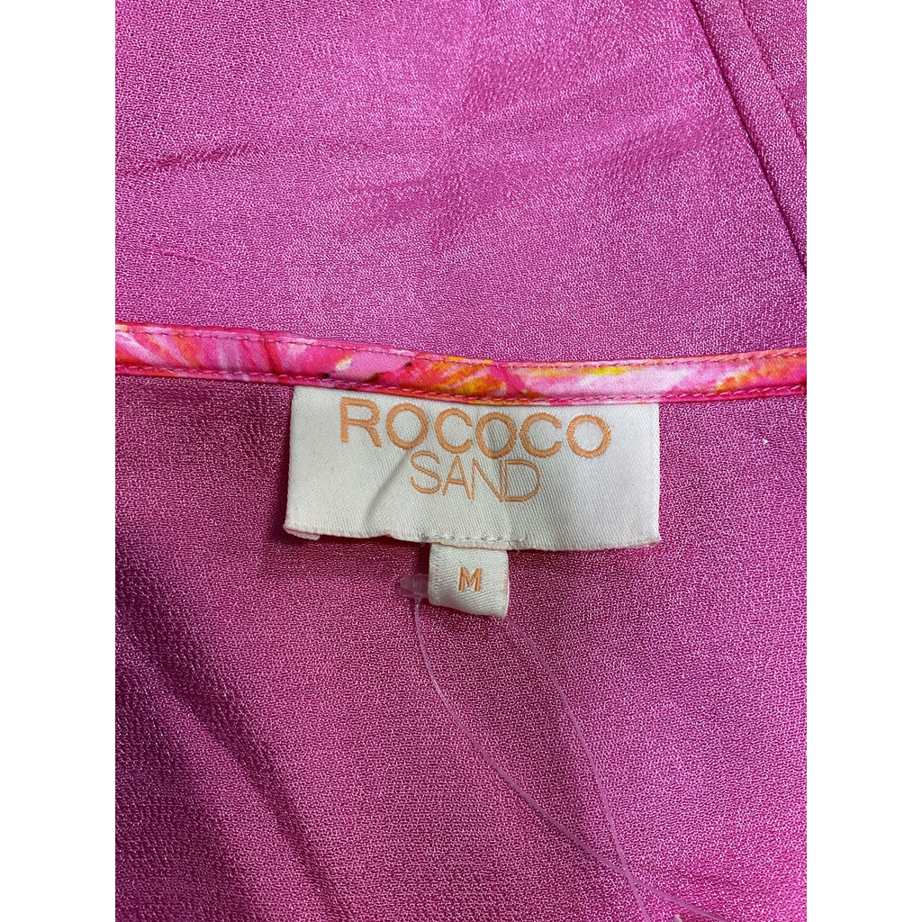 Rococo Sand 'Megan' Pink Satin Sleeveless Top Size M - NWT